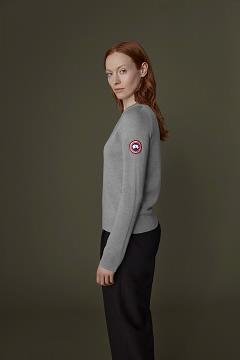 Ropa Canada Goose Mujer Outlet - Saturna Suéteres Plateados OE2467953
